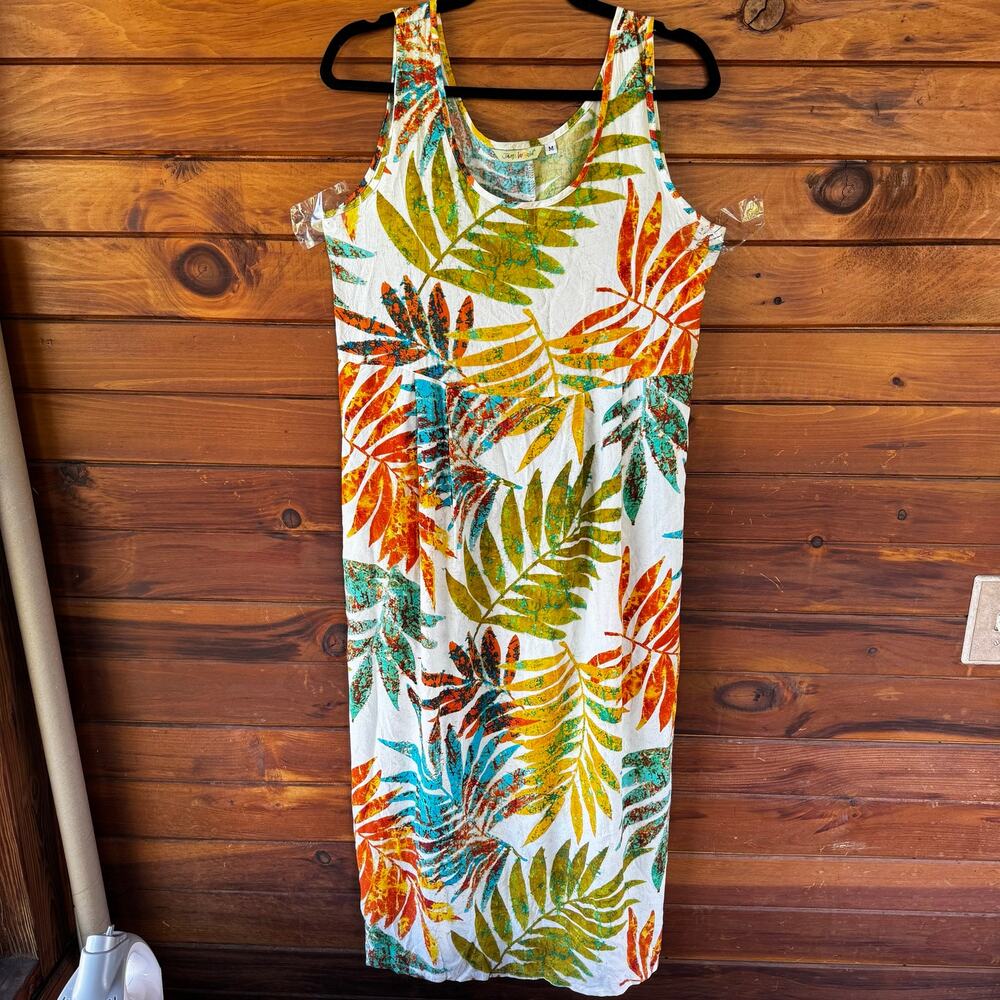 VINTAGE | 1990s JAM’S WORLD Empire Waist Pockets Sleeveless Dress Size M - Picture 8 of 8